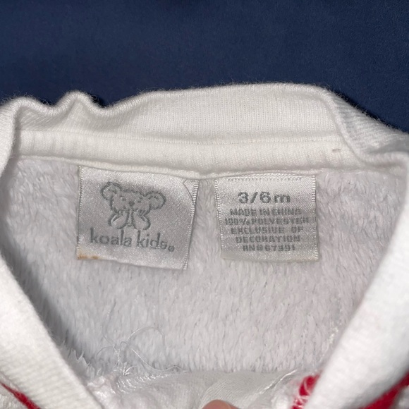 Koala Kids 3/6 month Snowman matching outfit, pjs - Picture 5 of 8